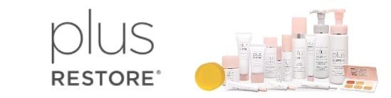 Plus Restoreの商品が並んでいる様子